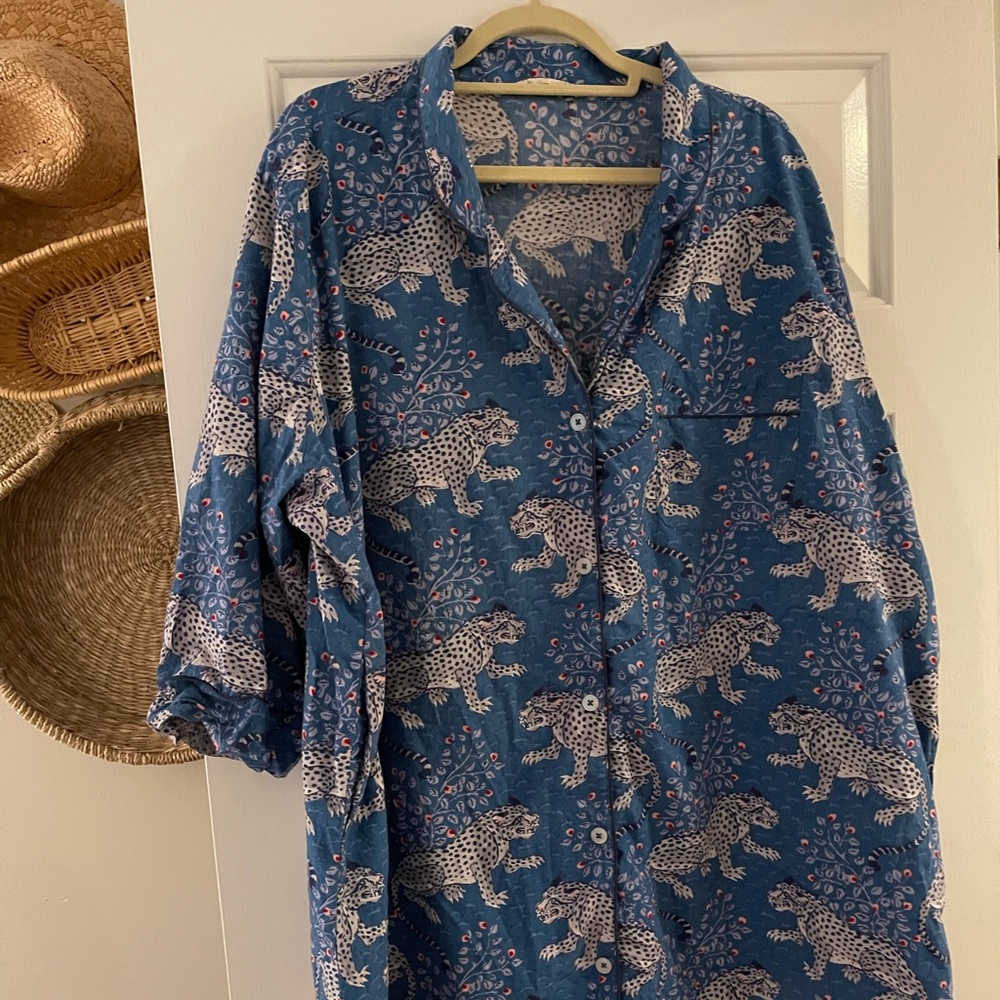 Printfresh Sleep Shirt Bagheera Indigo